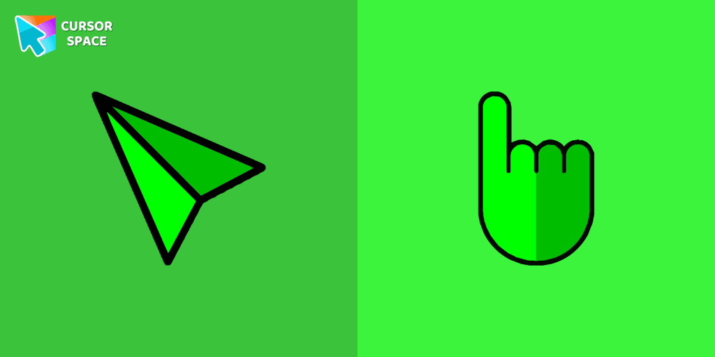 Green arrow cursor cursor pack